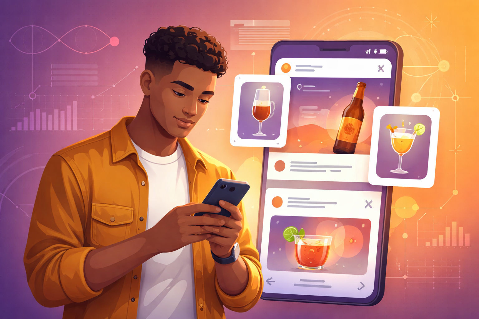Pesquisa sobre publicidade de álcool nas redes sociais